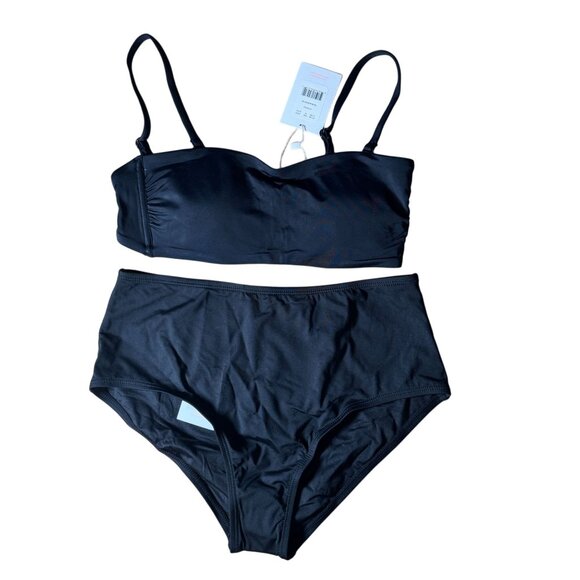 Andie Other - B43 The High Waist Bottom & The Bora Bora Top Black Size Medium NWT